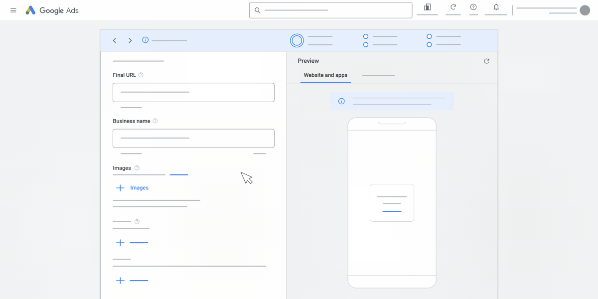 responsive ads image upload