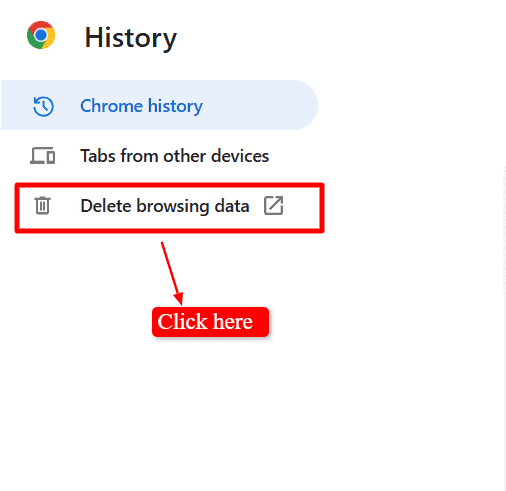 Search History Delete on Google Chrome 2 - EyeUniversal Delete Chrome Browsing Data