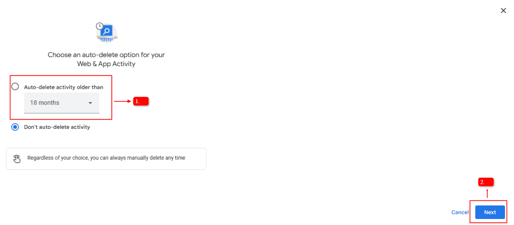 auto delete by time - EyeUniversal Delete Google History by Time