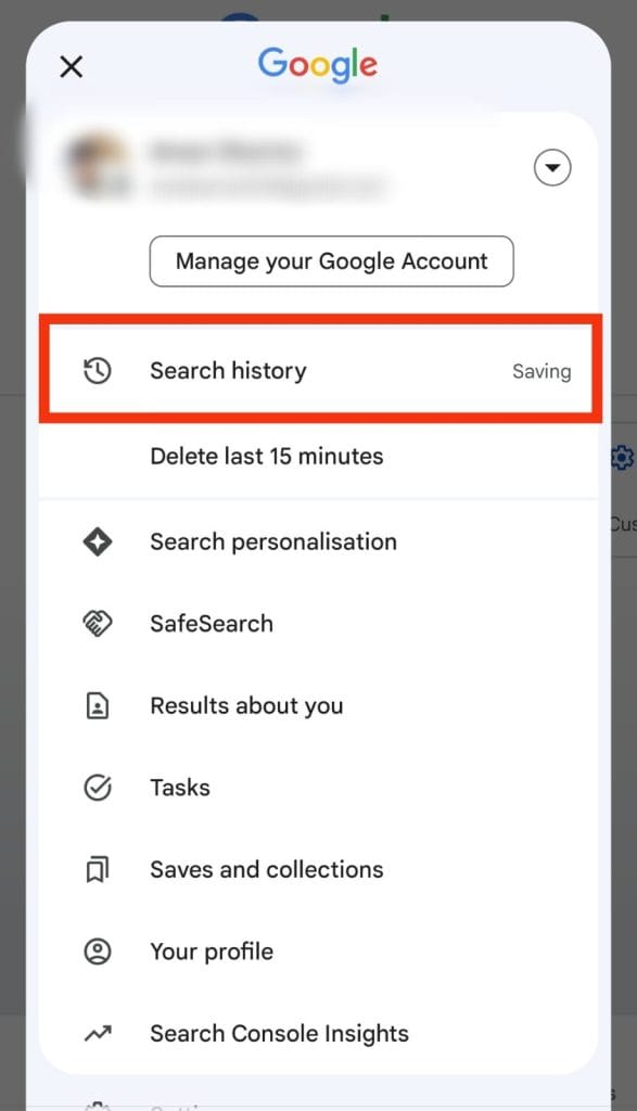 search history - EyeUniversal Search History